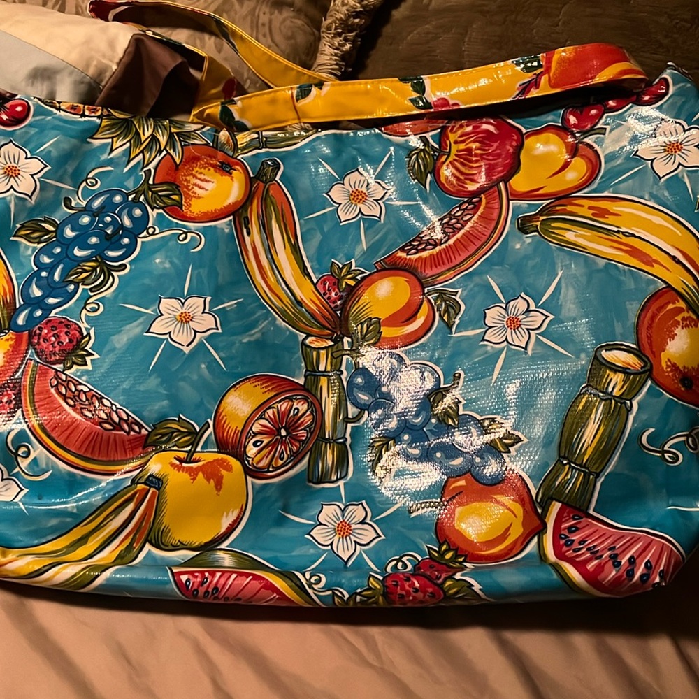 Sensational Oilcloth Shoulder Tote Bag